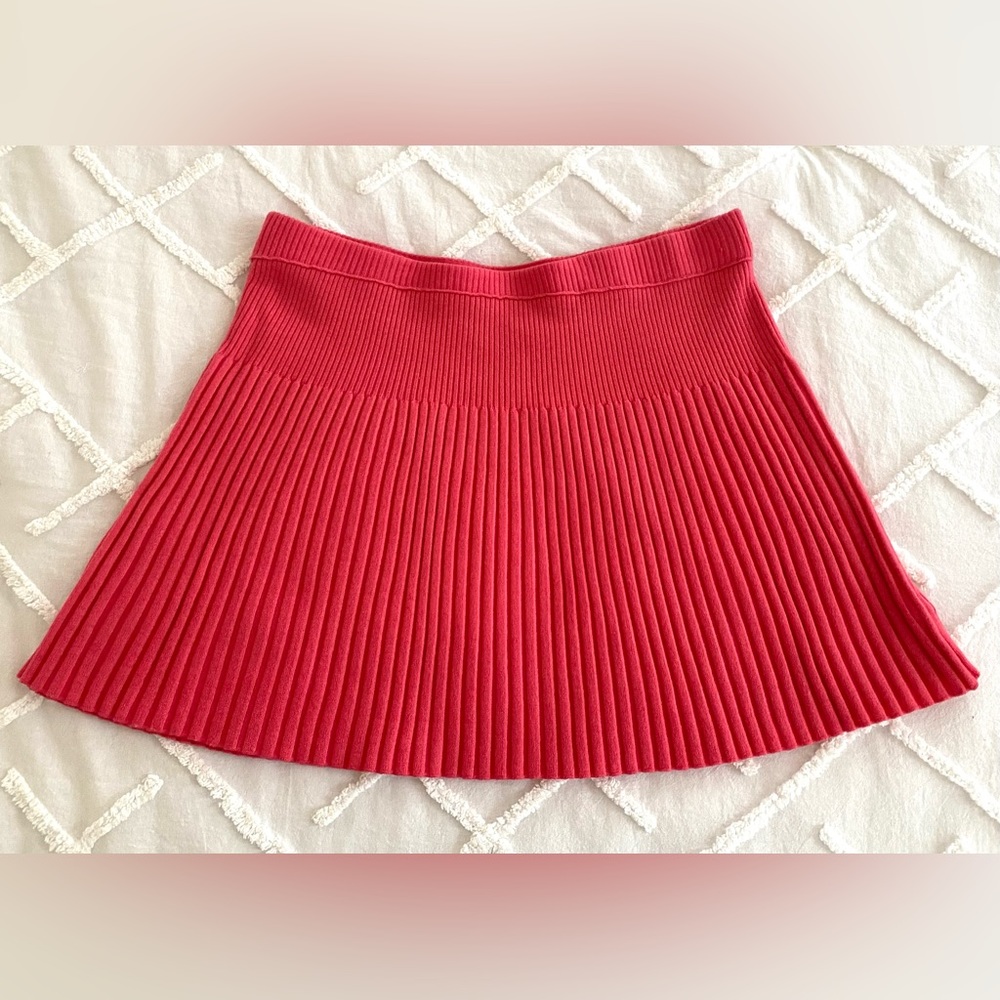 GORGEOUS KNIT PLEATED SKIRT - Picture 2 of 6